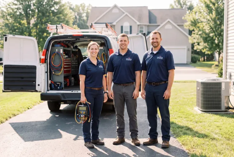 Licensed local HVAC crew